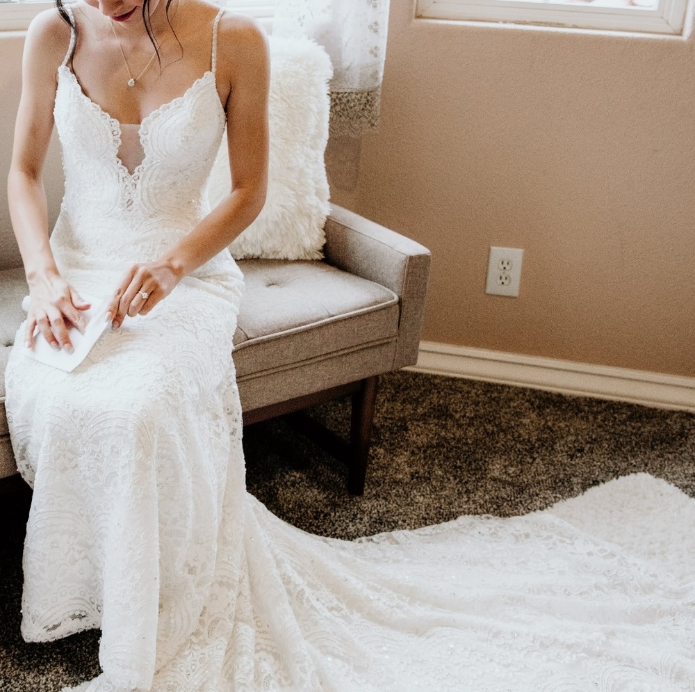 Wedding dress (veil sold separately or together)